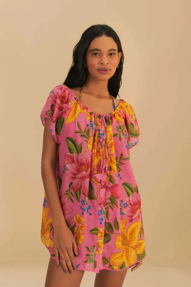 Summer Fruit Mini Dress Women FARM Rio Mini Dresses