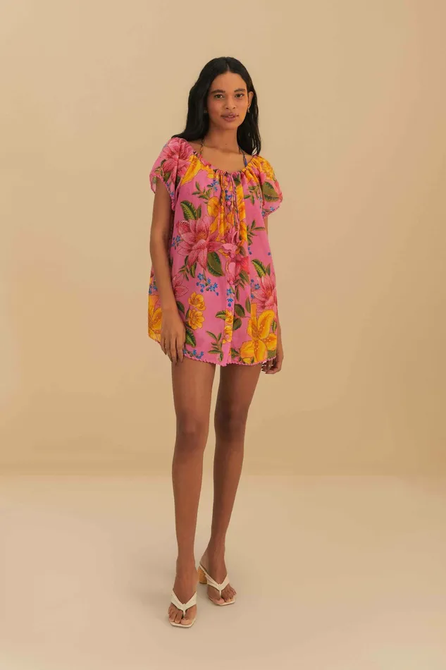 Summer Fruit Mini Dress Women FARM Rio Mini Dresses