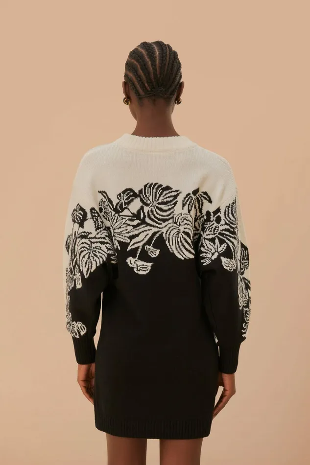 Surreal Garden Knit Sweaterdress Women FARM Rio Sweaters and Sweatshirts Surreal Garden Knit Sweaterdress Women FARM Rio Sweaters and Sweatshirts