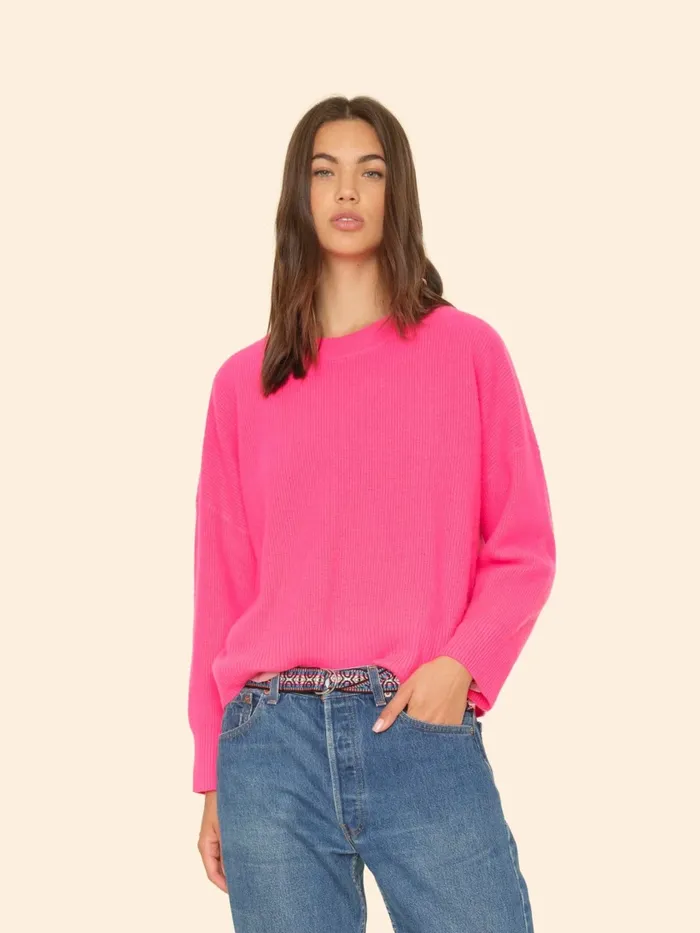 Sweaters and Jackets Dayglo Pink Alfie Sweater XRENA Women