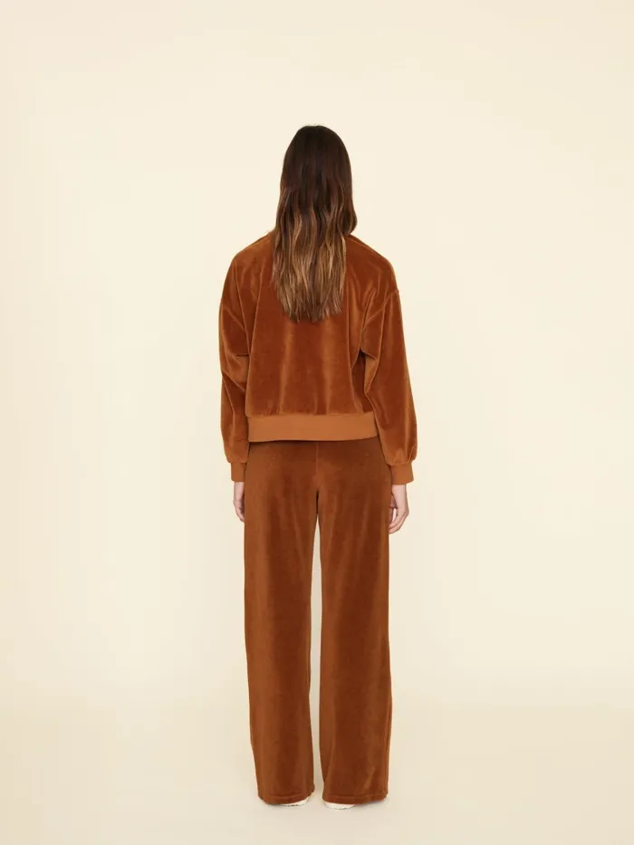 Sweats and Tees Brown Sugar Mavis Velour Sweatpant 8211 XRENA Women Sweats and Tees Brown Sugar Mavis Velour Sweatpant 8211 XRENA Women