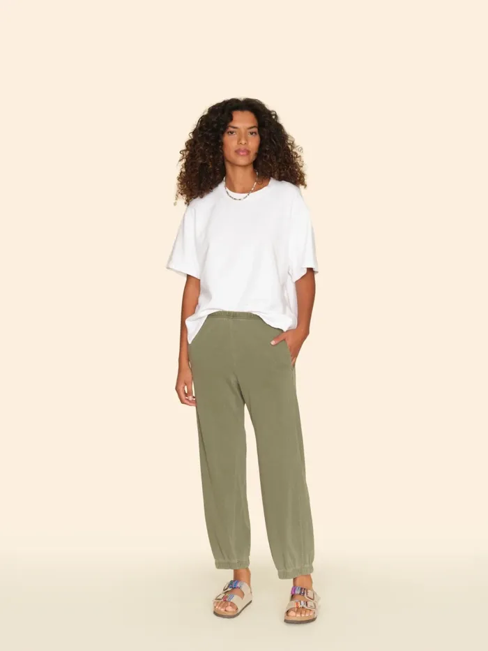 Sweats and Tees Dune Green Crispin Pant XRENA Women
