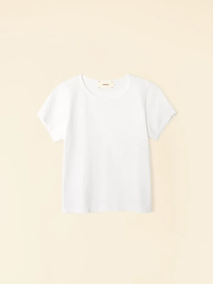Sweats and Tees Women White Pixie Tee XRENA Sweats and Tees Women White Pixie Tee XRENA