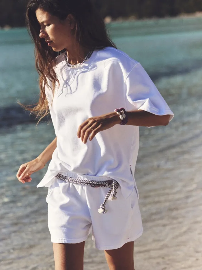 Sweats and Tees Women XRENA White Andye Sweatshirt Sweats and Tees Women XRENA White Andye Sweatshirt
