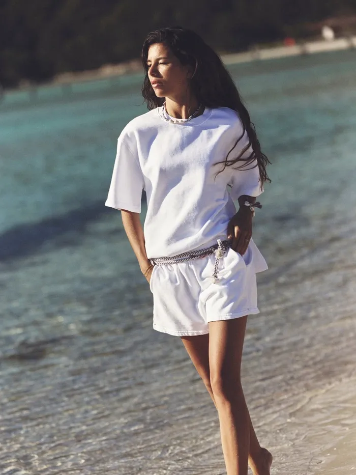 Sweats and Tees Women XRENA White Andye Sweatshirt Sweats and Tees Women XRENA White Andye Sweatshirt
