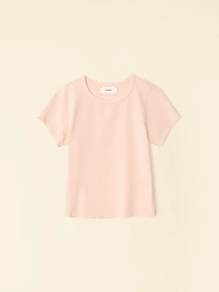 Sweats and Tees XRENA Women Cameo Shells Pixie Tee Sweats and Tees XRENA Women Cameo Shells Pixie Tee