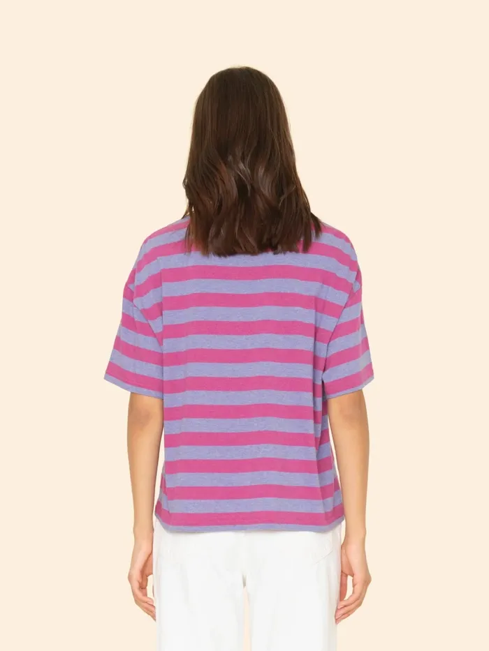 Sweats and Tees XRENA Women Lavender Berry Palmer Tee Sweats and Tees XRENA Women Lavender Berry Palmer Tee
