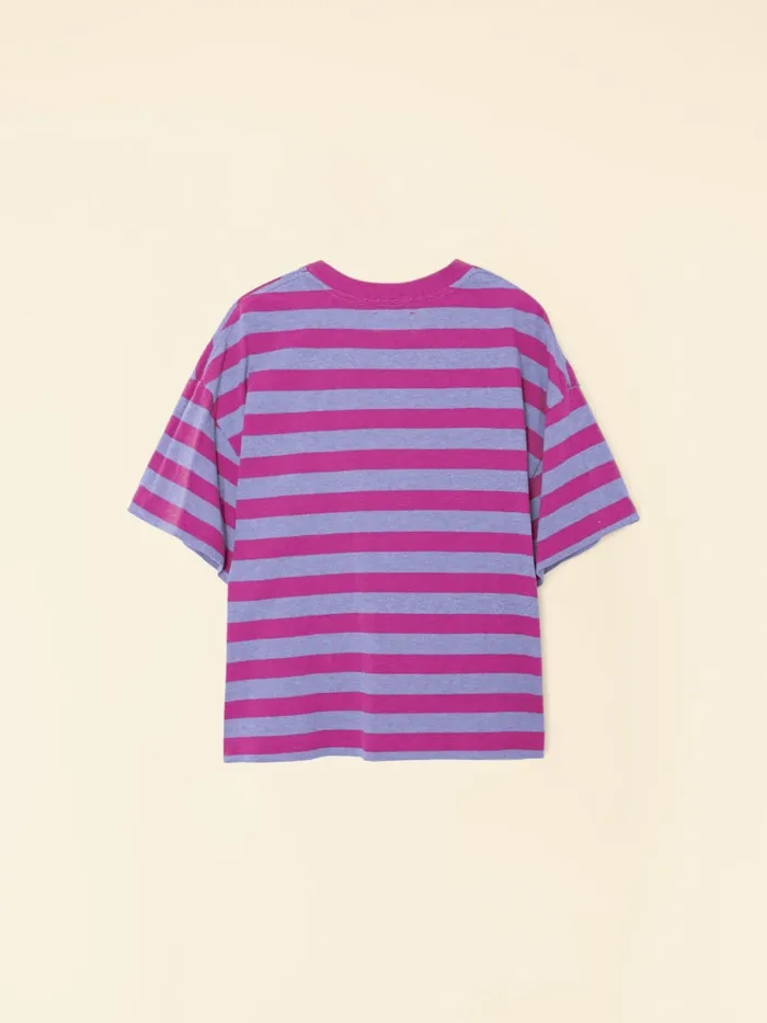 Sweats and Tees XRENA Women Lavender Berry Palmer Tee Sweats and Tees XRENA Women Lavender Berry Palmer Tee