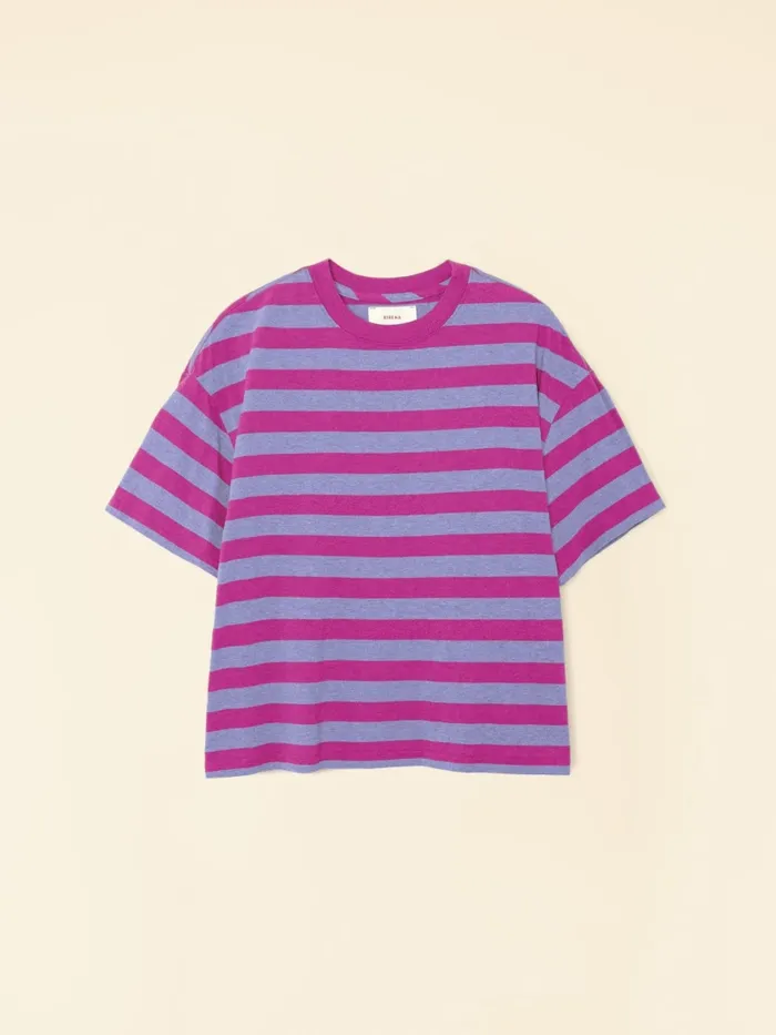 Sweats and Tees XRENA Women Lavender Berry Palmer Tee Sweats and Tees XRENA Women Lavender Berry Palmer Tee