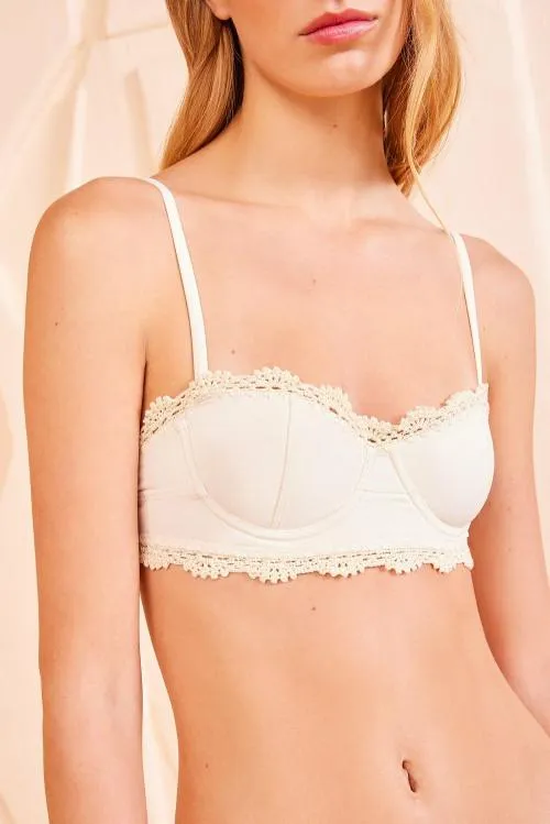 Swimwear Women Ulla Johnson Etiana Bikini Top Cowrie Swimwear Women Ulla Johnson Etiana Bikini Top Cowrie