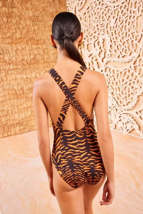 Swimwear Women Ulla Johnson Halia Maillot Tigre Swimwear Women Ulla Johnson Halia Maillot Tigre