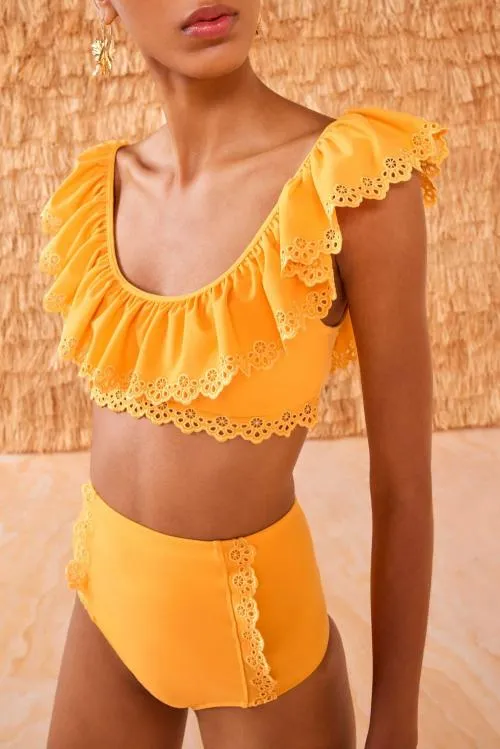 Swimwear Women Ulla Johnson Lunaire Bikini Bottom Canary Swimwear Women Ulla Johnson Lunaire Bikini Bottom Canary