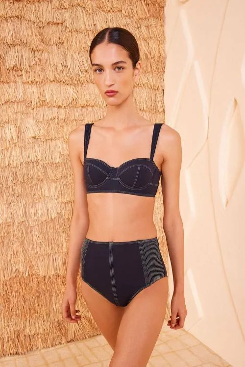 Swimwear Women Ulla Johnson Ravello Bikini Top Noir