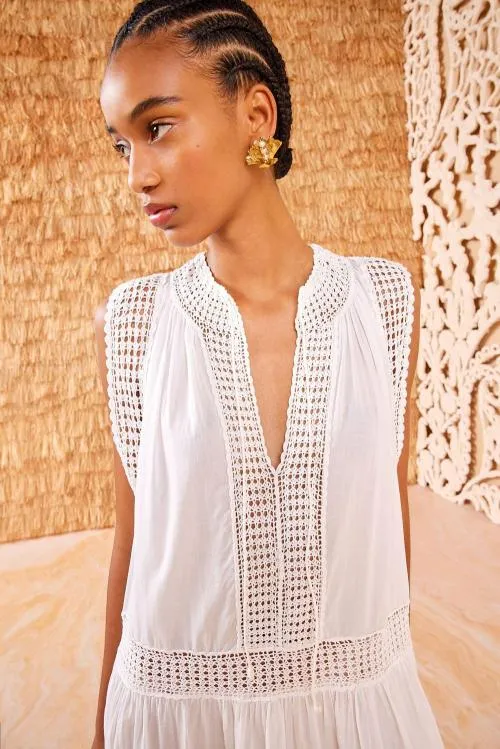Swimwear Women Ulla Johnson Thalia Coverup Cowrie Swimwear Women Ulla Johnson Thalia Coverup Cowrie