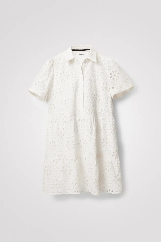 Swiss Embroidery Tshirt Dress Women Desigual Dresses