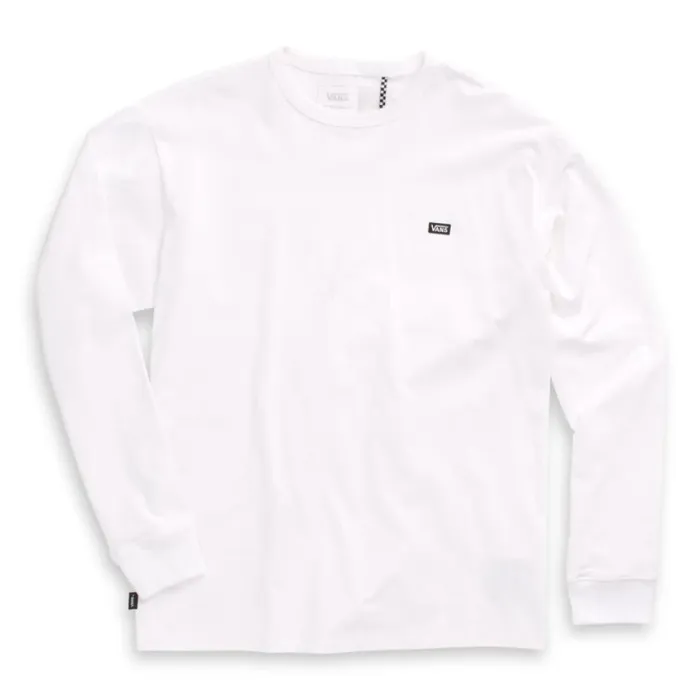 TShirts and Tanks Off The Wall Classic Long Sleeve Tee White 8211 Vans MenWomen