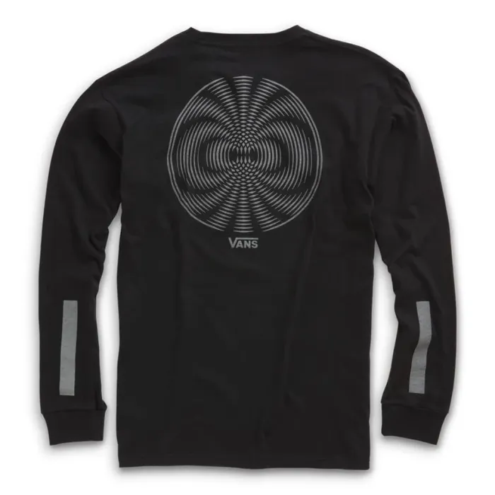 TShirts and Tanks Pro Skate Reflective Long Sleeve TShirt Black Vans Men