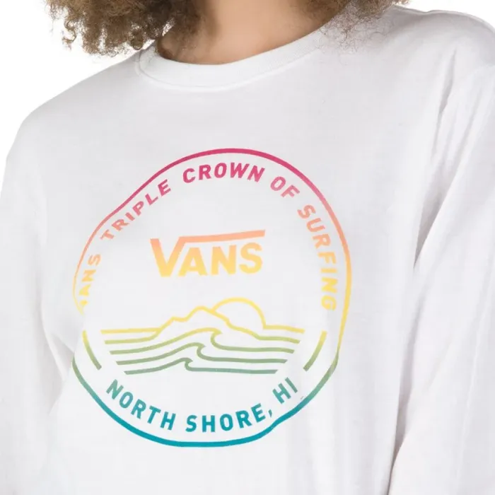TShirts and Tanks Vans Women 2020 VTCS Logo Long Sleeve Boyfriend Tee White TShirts and Tanks Vans Women 2020 VTCS Logo Long Sleeve Boyfriend Tee White