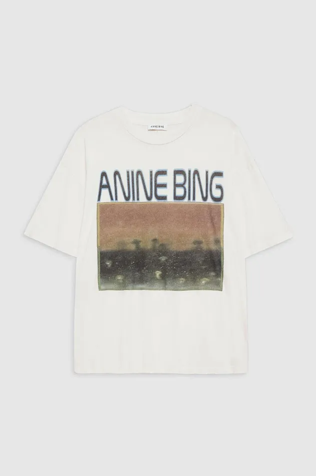 TShirts Sweatshirts Women ANINE BING Cade Tee Mushrooms 8211 Off White