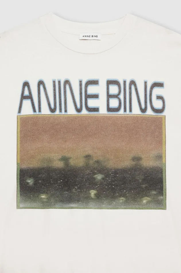 TShirts Sweatshirts Women ANINE BING Cade Tee Mushrooms 8211 Off White