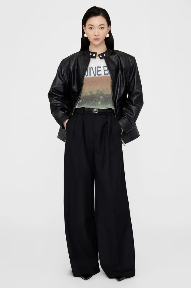 TShirts Sweatshirts Women ANINE BING Cade Tee Mushrooms 8211 Off White