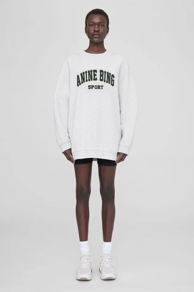 TShirts Sweatshirts Women ANINE BING Tyler Sweatshirt In Heather Grey ANINE BING