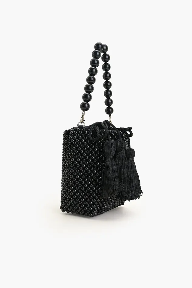 Tahitian Beaded Top Handle Bag Tahitian Beaded Top Handle Bag