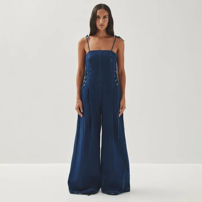 Tania Blue Denim Jumpsuit Women ALOHAS Denim