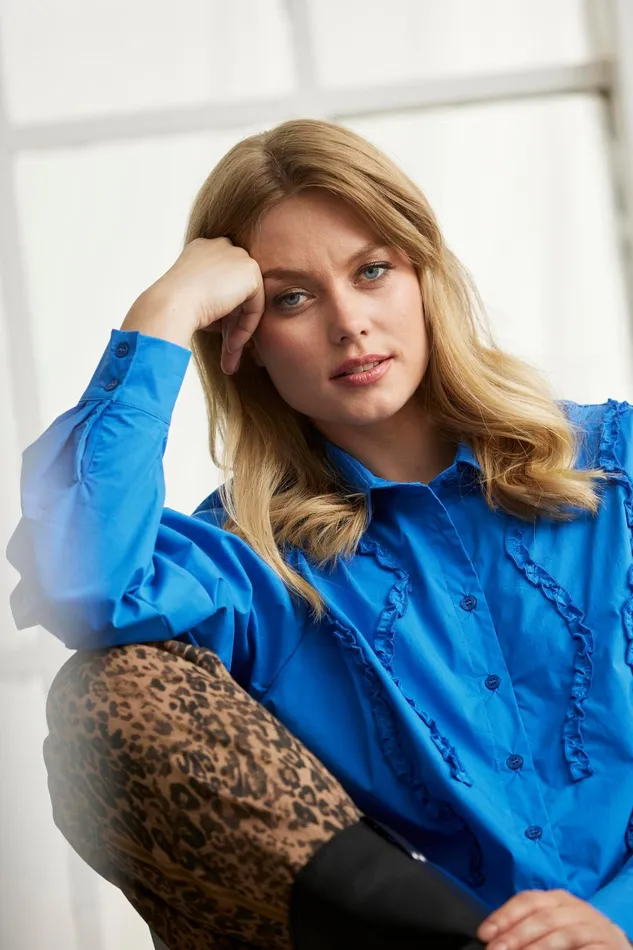 TARA SHIRT 16415 502 Royal Blue 502 Women IN FRONT SALE
