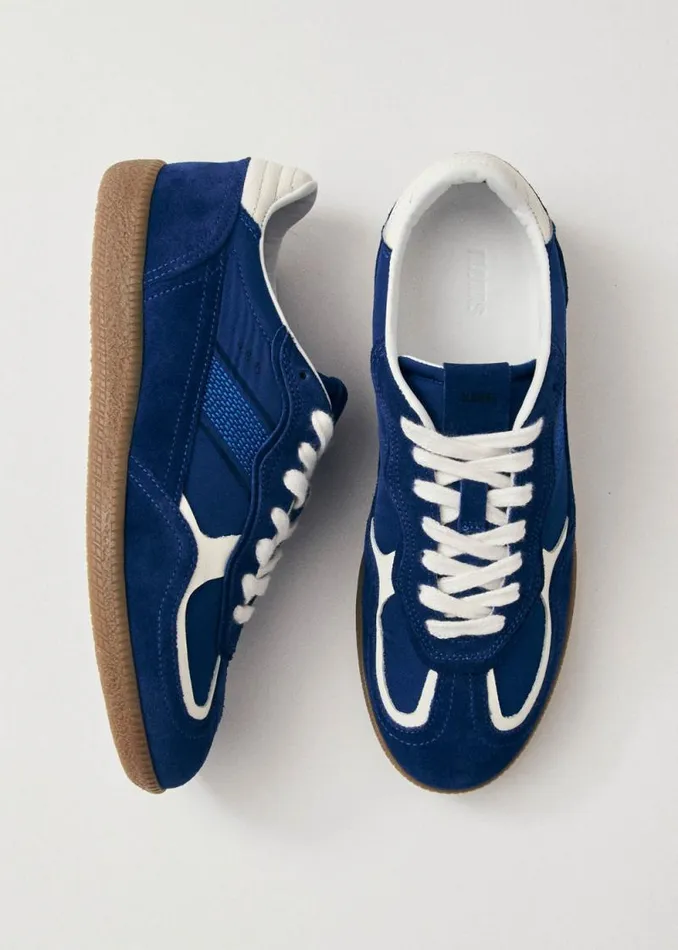 Tb490 Rife Sheen Blue Leather Sneakers WomenMen ALOHAS Sneakers
