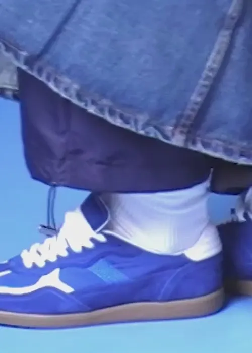 Tb490 Rife Sheen Blue Leather Sneakers WomenMen ALOHAS Sneakers