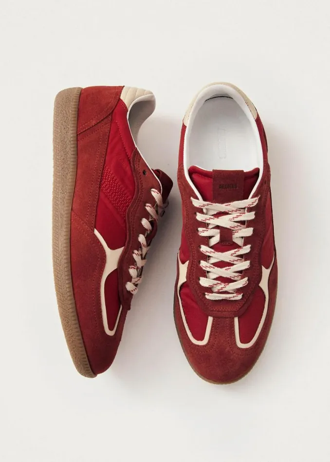 Tb490 Rife Sheen Red Leather Sneakers WomenMen ALOHAS Sneakers