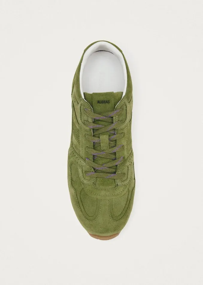 Tb56 Suede Green WomenMen ALOHAS Sneakers