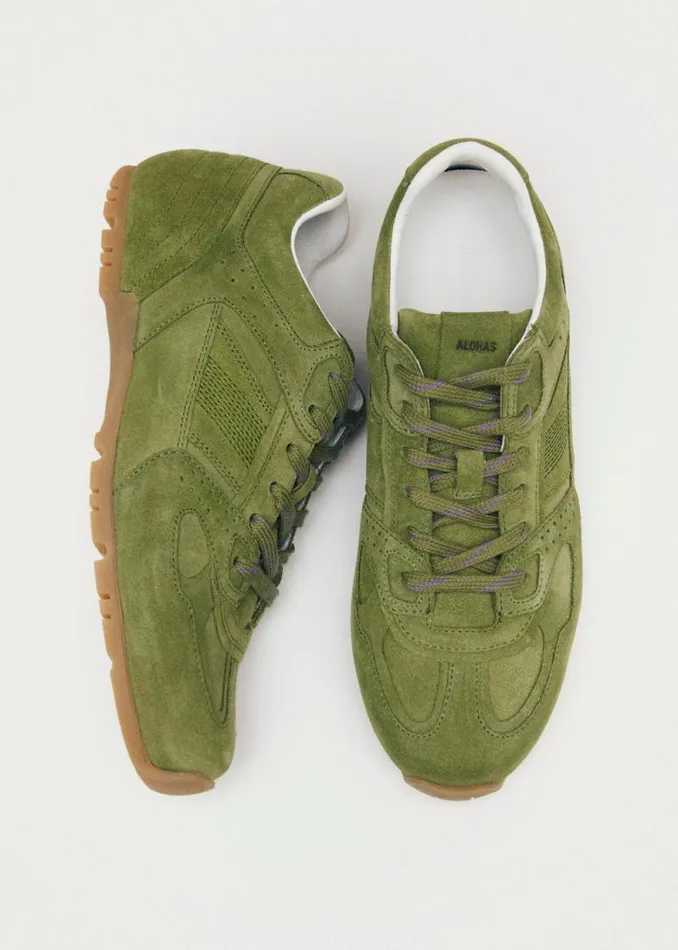 Tb56 Suede Green WomenMen ALOHAS Sneakers