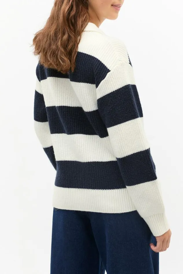 Teen Essentials Seed Heritage Polo Knit Sweater New Navy