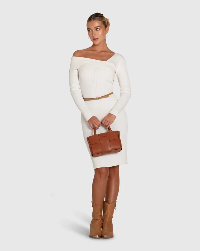 The Way You Move Knit Dress 8211 Cream Women Dresses Belle and Bloom