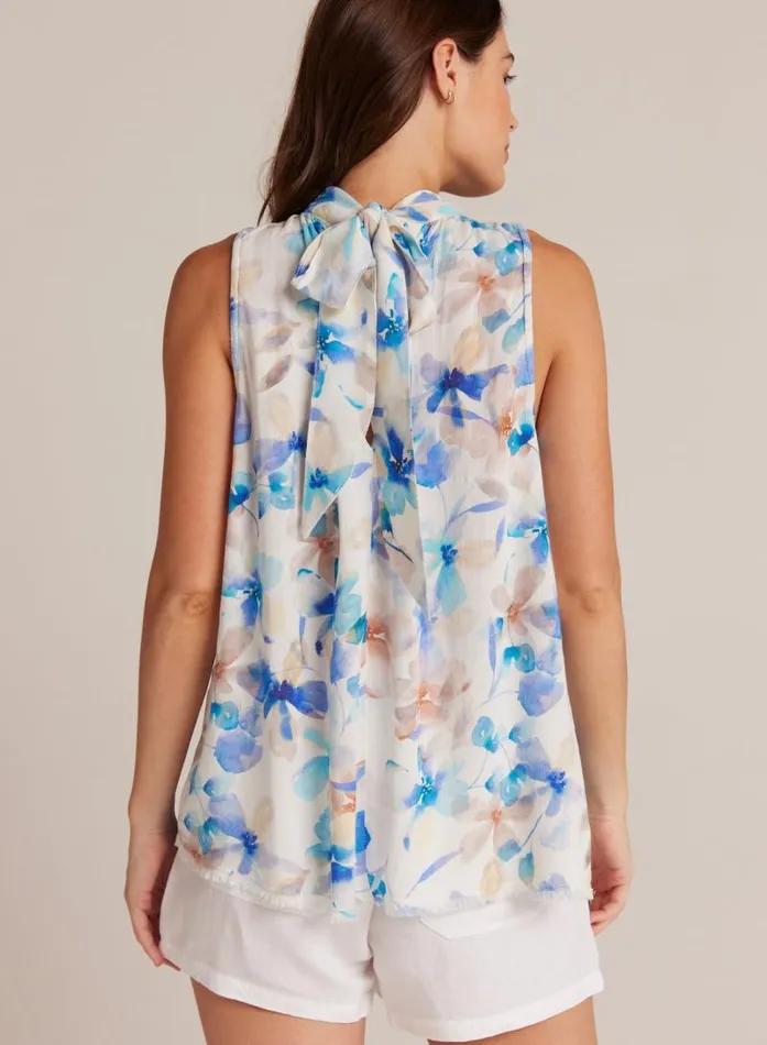 Tie Back Halter Top 8211 Malibu Floral Print Women Bella Dahl Sleeveless Tie Back Halter Top 8211 Malibu Floral Print Women Bella Dahl Sleeveless