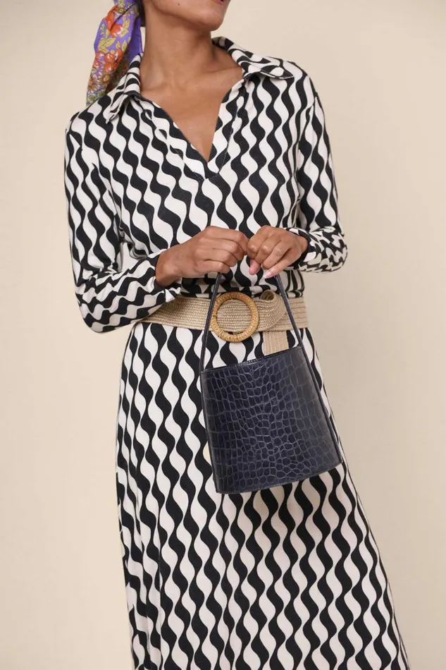 Tillie Mono Wave Women RIXO Dresses Tillie Mono Wave Women RIXO Dresses