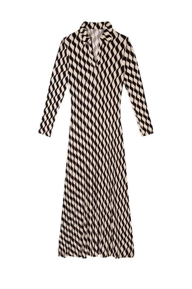 Tillie Mono Wave Women RIXO Dresses Tillie Mono Wave Women RIXO Dresses