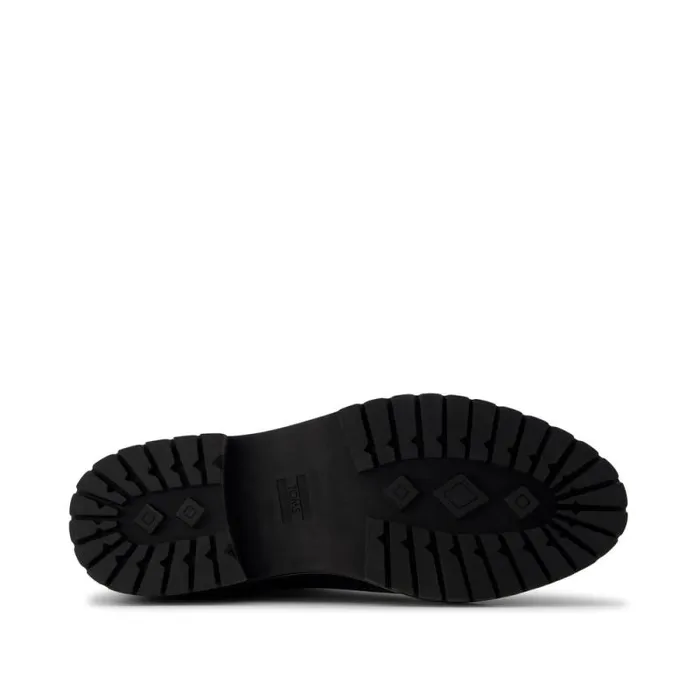 Toms Boots and Booties Bennet Boot Water Resistant Black Leather Faux Fur 8211 Women Toms Boots and Booties Bennet Boot Water Resistant Black Leather Faux Fur 8211 Women