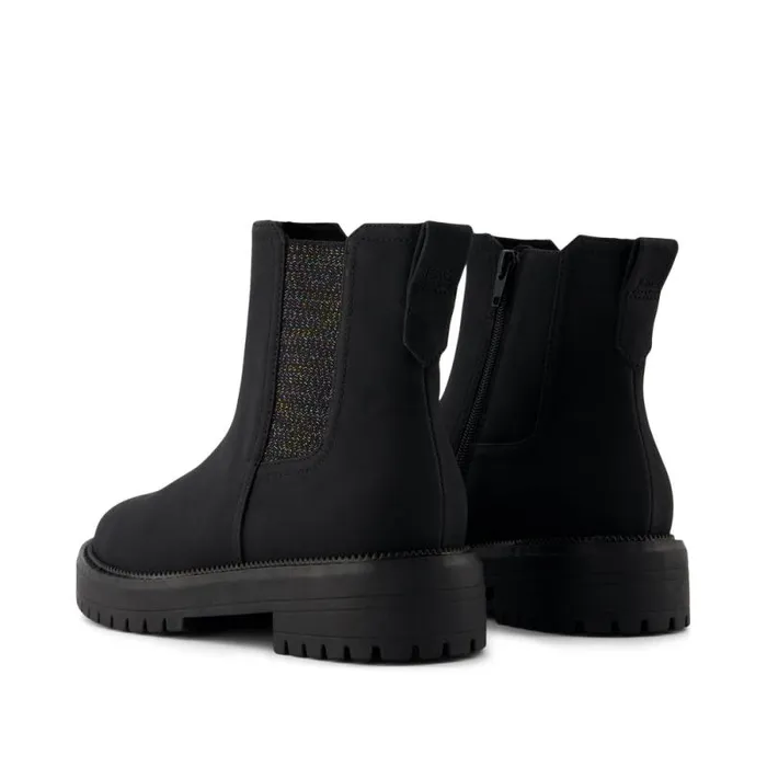 Toms Boots and Booties Bennet Kids Boot Black Nubuck Pu 8211 Kids