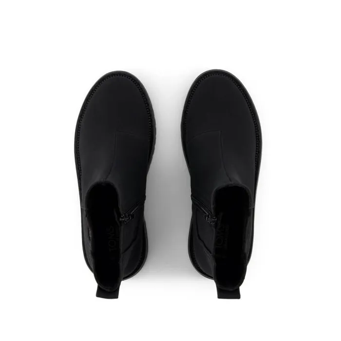 Toms Boots and Booties Bennet Kids Boot Black Nubuck Pu 8211 Kids