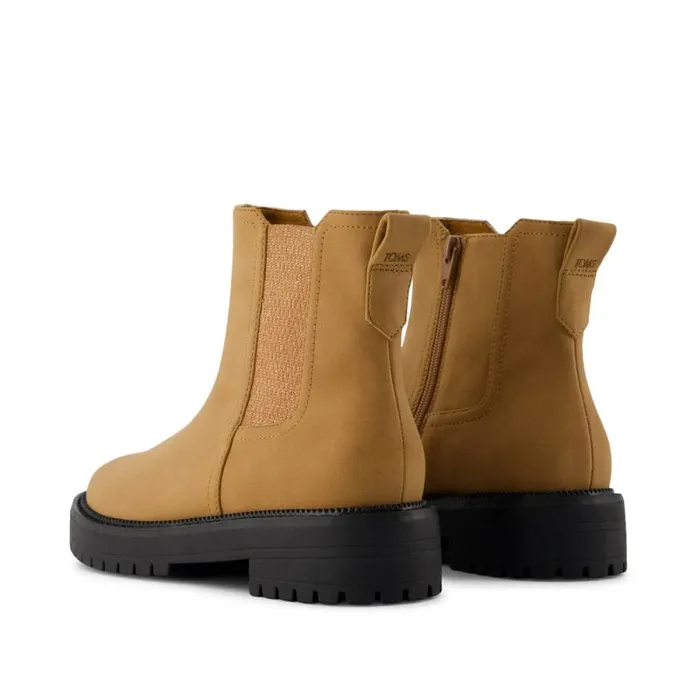 Toms Boots and Booties Bennet Kids Boot Tan Nubuck Pu 8211 Kids