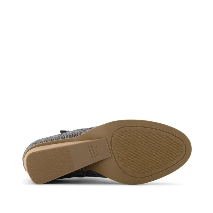 Toms Boots and Booties Goldie Wedge Boot Dark Grey Shimmer Twill 8211 Women Toms Boots and Booties Goldie Wedge Boot Dark Grey Shimmer Twill 8211 Women