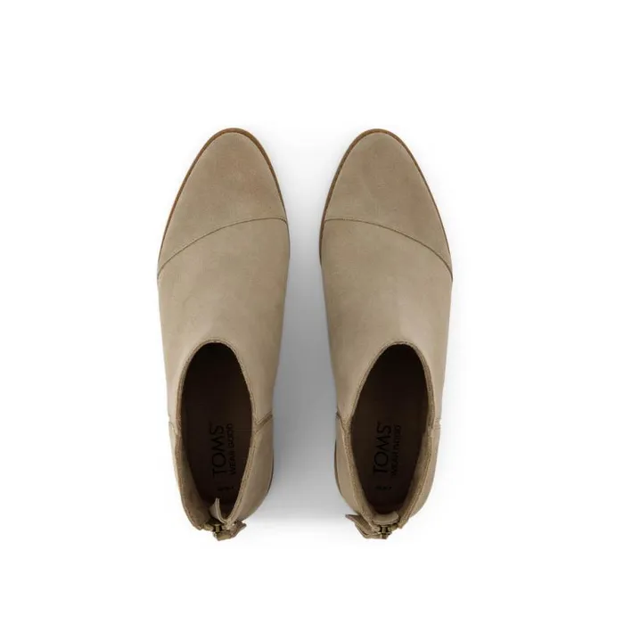Toms Boots and Booties Rylie Ankle Bootie Natural Suede 8211 Women Toms Boots and Booties Rylie Ankle Bootie Natural Suede 8211 Women