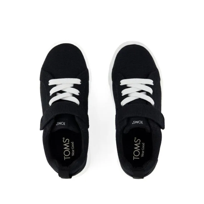 Toms Dress Casual Cruz LaceUp Kids Sneaker Black Heritage Canvas 8211 Kids Toms Dress Casual Cruz LaceUp Kids Sneaker Black Heritage Canvas 8211 Kids