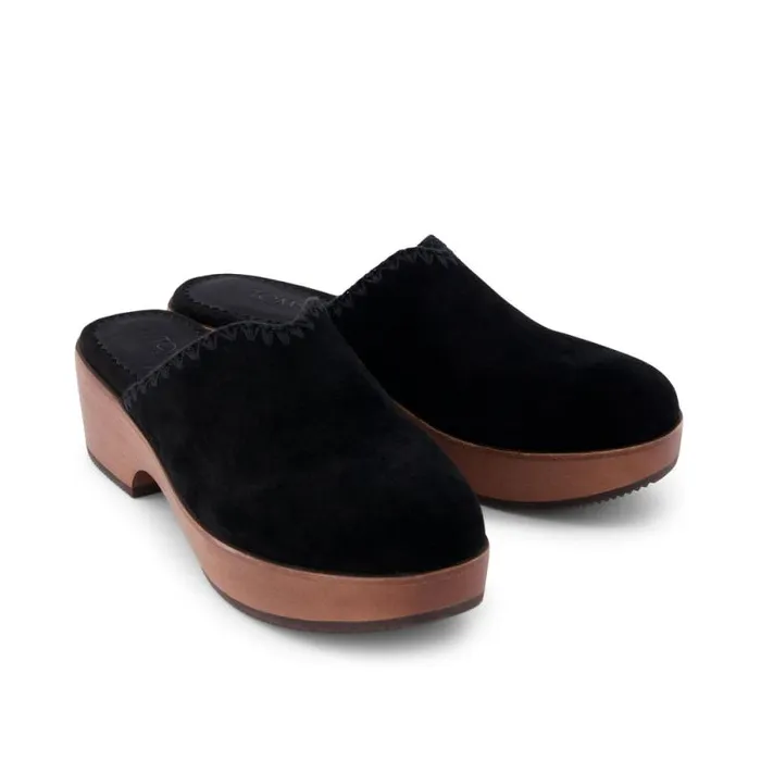 Toms Heels and Wedges Addison Clog Heel Deco Black 8211 Women Toms Heels and Wedges Addison Clog Heel Deco Black 8211 Women