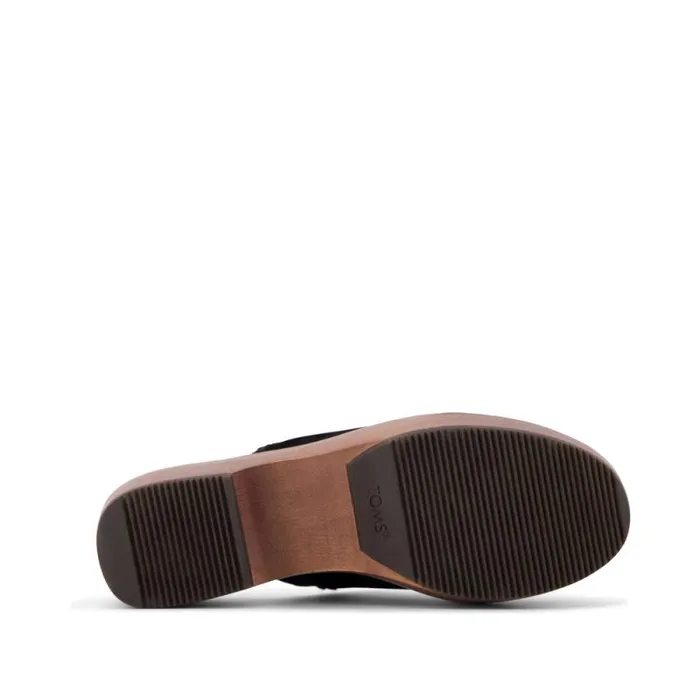 Toms Heels and Wedges Addison Clog Heel Deco Black 8211 Women Toms Heels and Wedges Addison Clog Heel Deco Black 8211 Women
