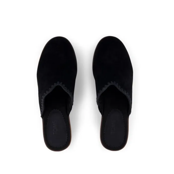 Toms Heels and Wedges Addison Clog Heel Deco Black 8211 Women Toms Heels and Wedges Addison Clog Heel Deco Black 8211 Women