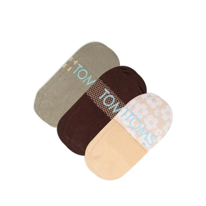 Toms Socks Classic No Show Socks 3 Pack Desert 8211 Gear